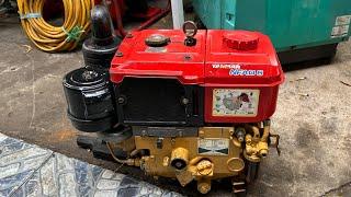 Đã Bán.Máy dầu Yanmar NFAD6 6hp béc kim hàng bãi Nhật bao ship mới 80% đt:0932666653