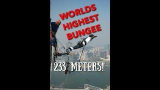 MACAU TOWER - BUNGEE JUMP (MY CAP FELL OFF)