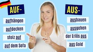 AUF & AUS: Präfix & Präposition | Deutsch lernen A2/B1/B2