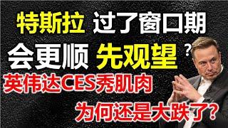 【特斯拉1月20日后】更顺利，现在适合观望，英伟达黄仁勋CES大秀肌肉，为何英伟达和美股还是崩了？#特斯拉 #特斯拉股票 #美股 #股哥说美股 #tesla #马斯克 #美股复盘