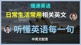 （1）针对英语初学者，慢速英语，日常英语听力练习，日常英语听力技巧揭秘学会这些短句，英语听力水平飞跃英语学习，日常英语听力练习高频英语对话，英语听力训练速成听力提高必看，日常生活英语听力场景解析