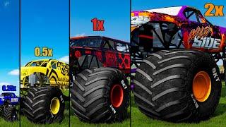 Big vs Medium vs Small Monster Trucks #11 - Beamng drive