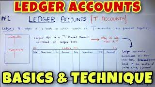 LEDGER Posting with a Simple TECHNIQUE - Class 11 / B.COM / CA Foundation