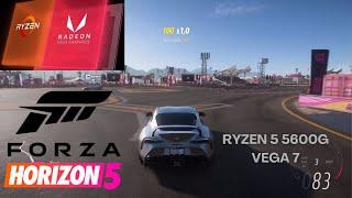 Testando o FORZA HORIZON 5 no processador RYZEN 5 5600G + VEGA 7, rodou ou não?