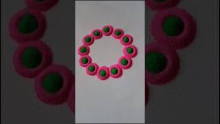 Simple rangoli | Satisfying rangoli |Easy Rango Tricks and tips | ASMR #rangoli#satisfying#asmr