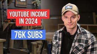 My Youtube Income in 2024 // 76,000 subscribers