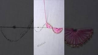 So pretty hand embroidery border design with silk