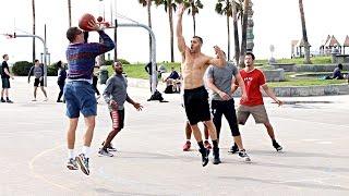 NERD PLAYS BASKETBALL AT VENICE BEACH!! (EXTRAS)