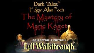 Let's Play - Dark Tales 7 - EAP The Mystery of Marie Roget - Full Walkthrough