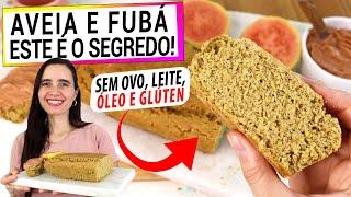 SE TEM AVEIA, FAÇA ESTE LANCHE FÁCIL FOFINHO COM FUBÁ! MUITO SAUDÁVEL! NÃO COMPRE MAIS PÃO!