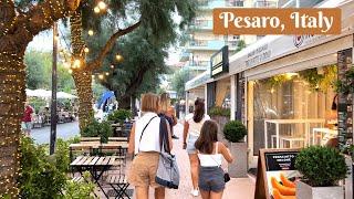 Walking Tour of Pesaro, Italy   From Baia Flaminia to Palla di Pomodoro