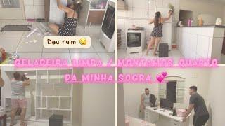 Faxina na geladeira/Montamos o quarto da sogra