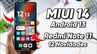 Booom  - Miui 14 Android 13 - Redmi Note 11 - 12 Novidades Adicionadas - Review Completo