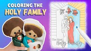 The HOLY FAMILY Coloring and Stories for Kids!