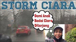 MENERJANG BADAI CIARA DEMI LES RENANG || STORM CIARA ||THE MCDERMOTTS IN UK