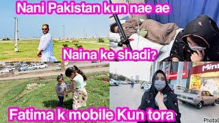 Nani Pakistan kun nae ae,Fatima k mobile Kun tora, Naina ke shadi,daily vlog