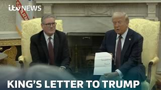 Trump reacts to letter from King Charles inviting him to UK | ITV News