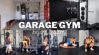 UPDATED GARAGE GYM TOUR | simple & cost effective one stall garage gym renovation!!!