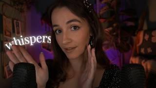 ASMR | Softest and Gentlest Whispers for sleep  (up-close, ear to ear)