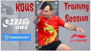 Table Tennis Training Session with Tibhar Robo Pro Plus #tabletennis @Tabletennis11 @gre78 @kousgr