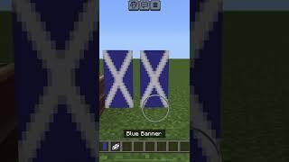 Minecraft Flag Banner Tutorial: Scottish flag #minecraft #shorts