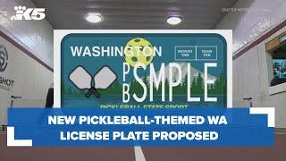 Bill proposed for pickleball-themed Washington license plate design