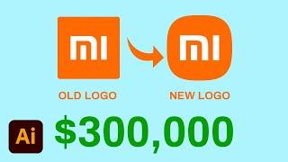 How to Re-Design Xiaomi’s New $300,000 Logo in 5 Seconds #shorts