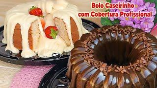 Bolo Caseiro com Cobertura Profissional de Confeitaria! Todos os segredos para a cobertura perfeita!