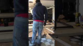 MACGYVER DOING SOME CUSTOM WINDOW PLASTIC INSTALLATION
