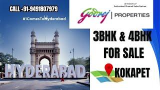 I Found the BEST Luxury 3bhk & 4bhk Flats in Kokapet Hyderabad Godrej Properties Project Review