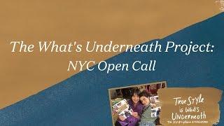 A Chance to Participate in The What's Underneath Project!