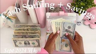 $382 | Cash Envelope Stuffing | Sept 2024 | Single Mom