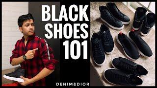 BLACK SHOES 101 | How to style Black Shoes effectively | Denim&Dior