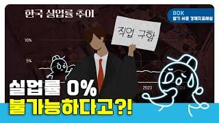 기초편6(고용률과 실업률). 실업률 0%, Mission Impossible?