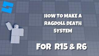 How to make a Ragdoll On Death For R6 AND R15 On Roblox Studio #rf24 #roblox #robloxstudio