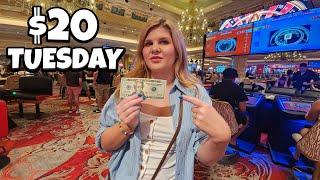 How Long Will $20 Last in Slots at VENETIAN Las Vegas?!