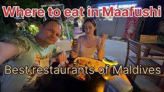 Restaurants in Maafushi island Maldives where to eat top best cafe buffet cheap expensive menu price