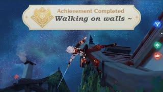 100% of players don't know how to walk on walls in Genshin Impact...