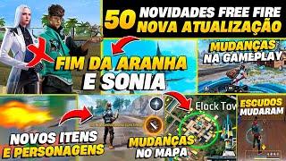 VEJA TUDO QUE CHEGOU NA NOVA ATUALIZAÇÃO! FREE FIRE DICAS