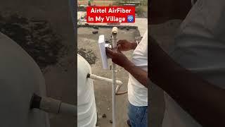 Airtel Airfiber Installed in My Village #brijtech #airtel #airfiber
