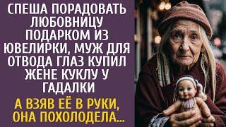 Спеша порадовать любовницу подарком из ювелирки, муж для отвода глаз купил жене куклу у гадалки…