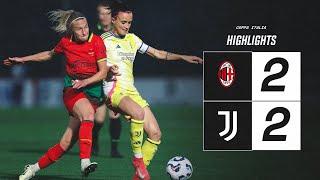 HIGHLIGHTS Serie A Poule Scudetto | Milan 2-2 Juventus Women | Beccari & Girelli's GOALS