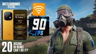 90 FPS VS HACKER || REALME NARZO 70 TURBO || 90 FPS  || #viralvideos  @Ninja_rusher_LIVE