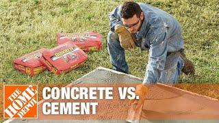 Concrete vs Cement | The Difference Between Concrete & Cement | The Home Depot