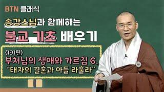 [BTN클래식]송강스님과 함께하는 불교 기초 배우기 - 191편 부처님의 생애와 가르침 6. '태자의 결혼과 아들 라훌라'