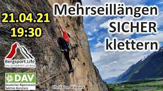 Mehrseillängen SICHER Klettern