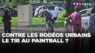 Compiègne : contre les rodéos urbains, le marquage codé aux pistolets de paintball｜TF1 INFO