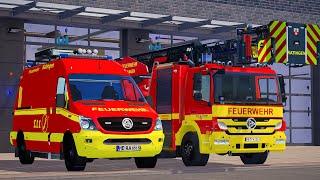 Emergency Call 112 - Ratingen Ambulance and Firefighter Responders on Duty! 4K