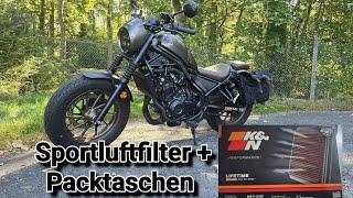 Meine Honda Rebel hat gelitten  | K & N Sportluftfilter & Packtaschen Review