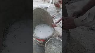 Concrete backyard chair final finishing with expert tech skills